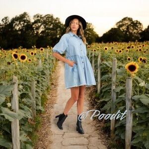 Super cute denim dress S M L